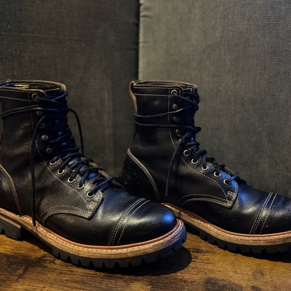 Truman Boot Co size 9D Black Waxed Flesh Upland Gently Used - Picture 14 of 15